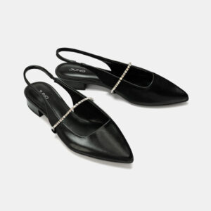 Giày Búp Bê Slingback Phối Dây Khóa Juno