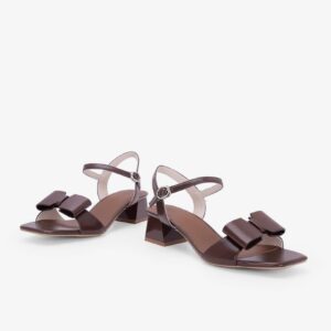 Sandal Cao Gót Quai Nơ To